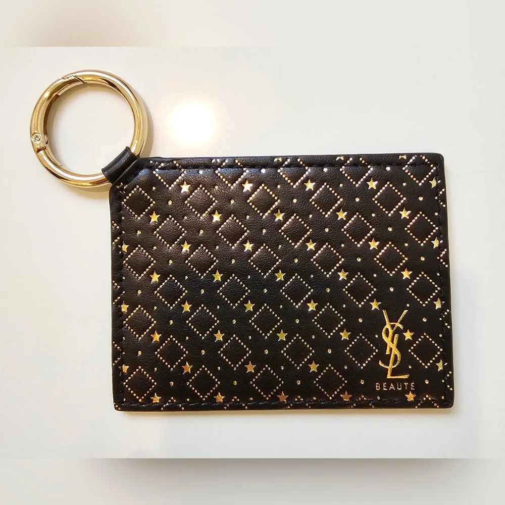 YSL Black and Gold Mirror Keycharm/Bag Charm